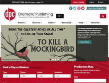 Tablet Screenshot of dramaticpublishing.com